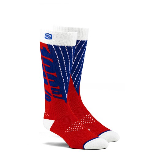 100% Torque Youth Moto Socks White
