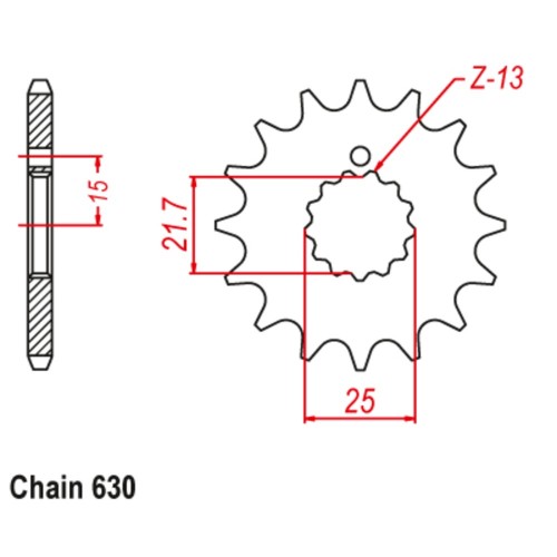 Supersprox Front Sprocket 10-001-15 (630)