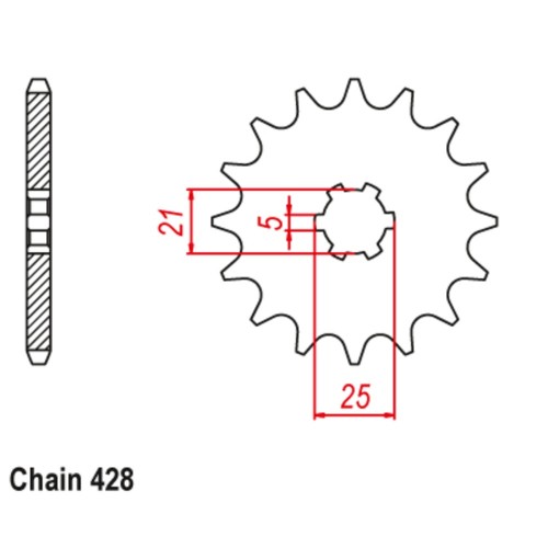Supersprox Front Sprocket 10-074-xx (428)