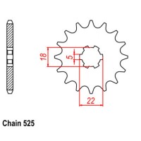 Supersprox Front Sprocket 10-187-xx (525)