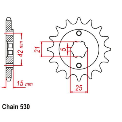 Supersprox Front Sprocket 10-492-14 (530)