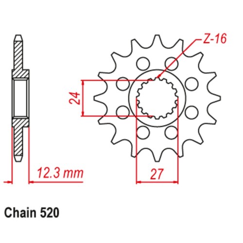 Supersprox Stealth Front Sprocket 10S-1444-xx (520)
