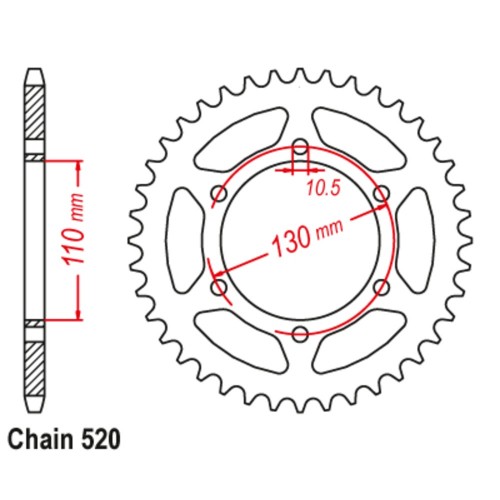 Supersprox Stealth Rear Sprocket 11S-192-xx (520)