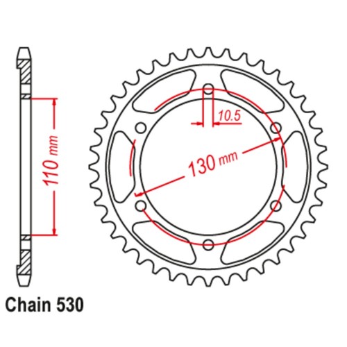 Supersprox Stealth Rear Sprocket 11S-198-xx (530)