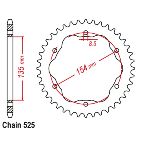 Supersprox Stealth Rear Sprocket Silver 11S-737-xxSL (520)