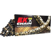 EK Chains 520 Heavy Duty Motocross Chain Black with Gold Inner Plate - 120 Link