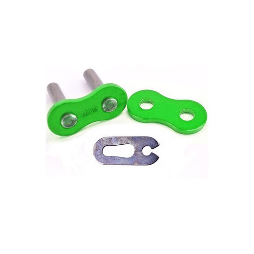 EK Chains 520 Heavy Duty Motocross Chain Green Clip Link
