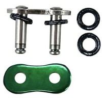 EK Chains 525 NX-Ring Super Heavy Duty Chain Green Rivet Link