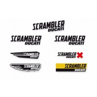 Ducati Scrambler Multi Logo Sticker Set