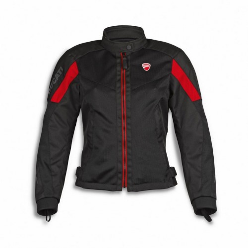 Ducati Flow C5 Fabric Jacket Womens Black/Red