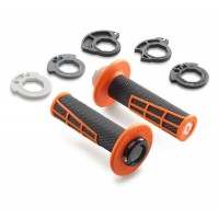 KTM Lock-On Grip Set Black/Orange