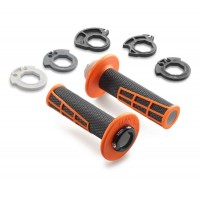 KTM Lock-On Grip Set Black/Orange