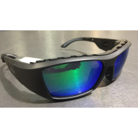 Ugly Fish Cannon RS3303X Glasses Matt Black Frame + Green Lens