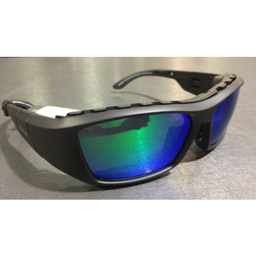 Ugly Fish Cannon RS3303X Glasses Matt Black Frame + Green Lens