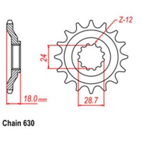RK Front Steel Sprocket (630)