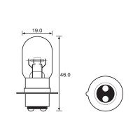 Bulb - Headlight -  12V 25/25W -PX15D A2746