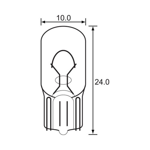 Bulb - Wedge Type - 6V 3W T10 A0922