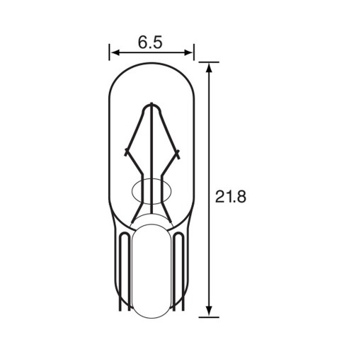 Bulb - Wedge Type - 12V 3W T6.5 A6342