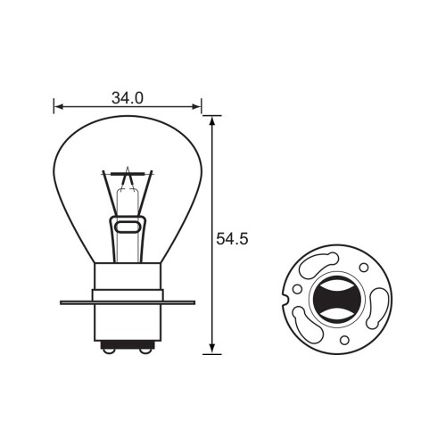 Bulb - Headlight -  12V 35/35W A3244
