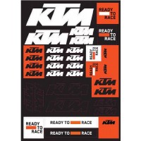 KTM Corporate Sticker Sheet
