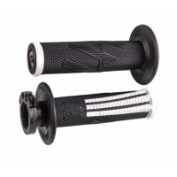 ODI MX V2 Emig Pro Lock On Grip Black / White 2T / 4T