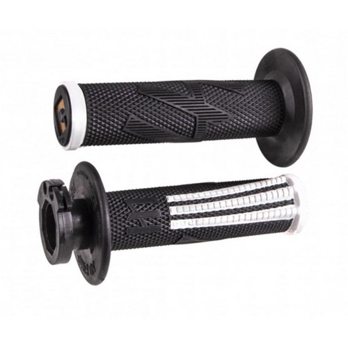 ODI MX V2 Emig Pro Lock On Grip Black / White 2T / 4T