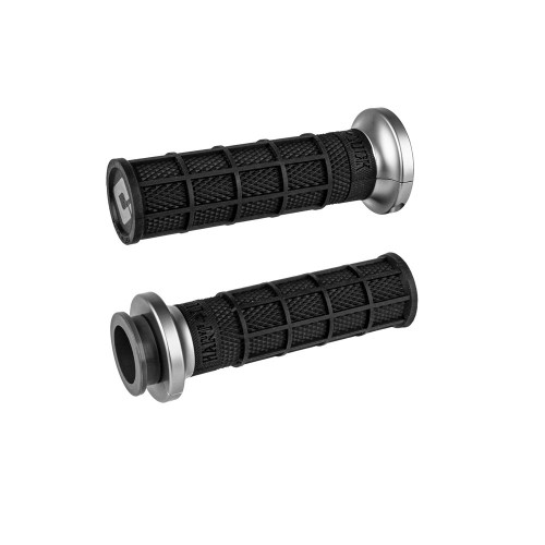 ODI Road V-Twin Full Waffle Lock On Grip Hart Luck Blk/Graph Indian 18+