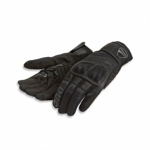Ducati Summer C4 Fabric Gloves Black/Black