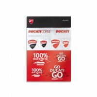 Ducati 100% Ducatista Stickers