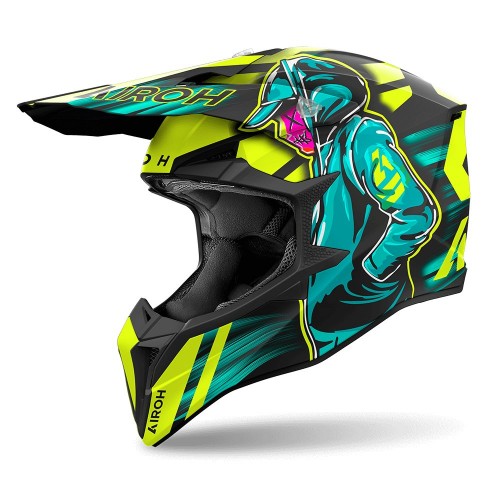 Airoh Wraaap Helmet Cyber Yellow Matt