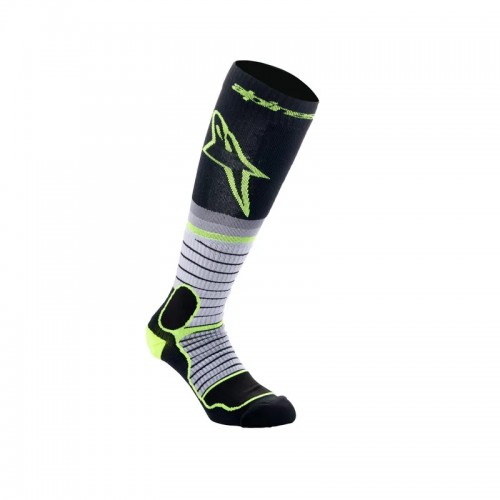 Alpinestars MX Pro Socks - Black/Grey/Fluro-Yellow