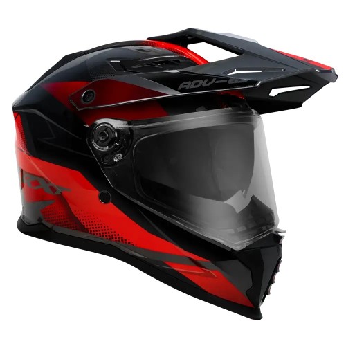 RXT ADV-65 Gloss Black / Grey / Red Helmet