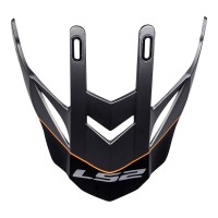 LS2 MX436 Pioneer Peak Element - Matte Titanium / Orange