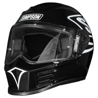 Simpson Speed Helmet 12 O'Clock - Black