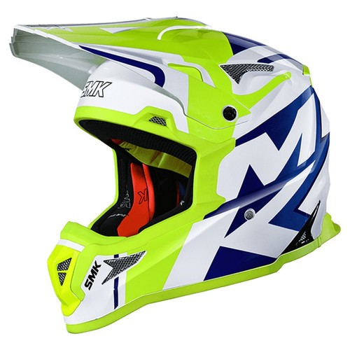 SMK Allterra Helmet X-Power GL154 - White/Blue/Yellow