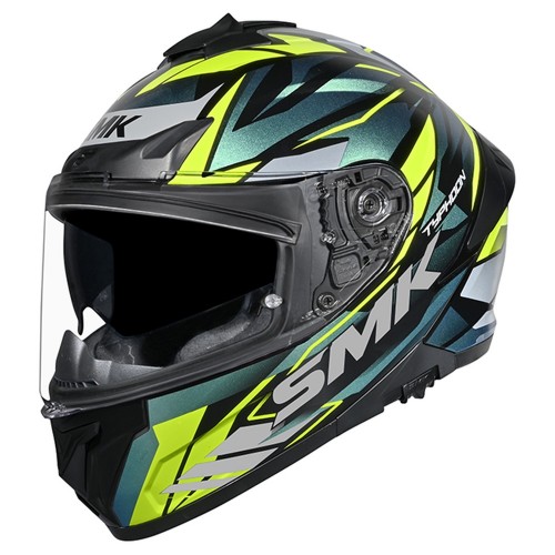 SMK Typhoon 06 Helmet Rival GL254C - Black/Blue/Yellow