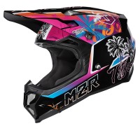 M2R X4 Evo Helmet TDub Pacific PC-10 - Black/Blue/Pink