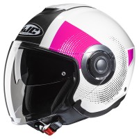 HJC I40N Helmet Pyle MC-3HSF- White/Pink