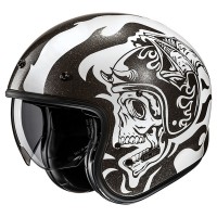 HJC V31 Helmet Flame MC-5 - Black/White
