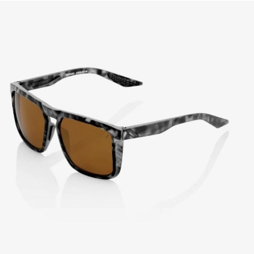 100% Renshaw Matte Black Havana - Bronze Lens - Os