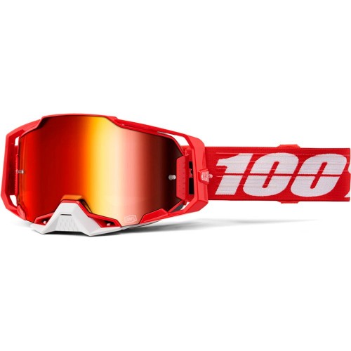 100% Armega Goggle C-bad - Mirror Red Lens