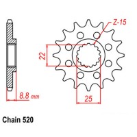Supersprox Front Sprocket 10-KT10-xx (520)