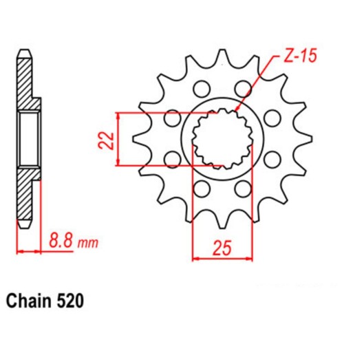 Supersprox Front Sprocket 10-KT10-xx (520)