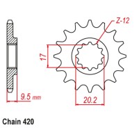 Supersprox Front Sprocket 10-KT4-12 (420)