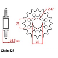 Supersprox Front Sprocket 10-KT6-xx (525)
