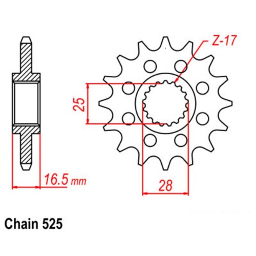 Supersprox Front Sprocket 10-KT6-xx (525)