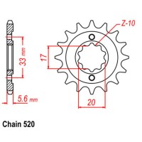 Supersprox Stealth Front Sprocket 10S-113-xx (520)