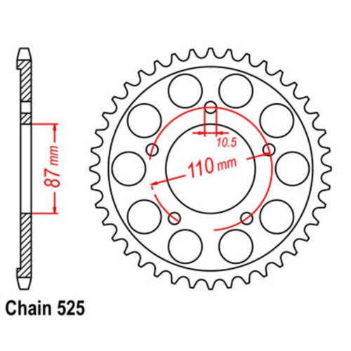 Supersprox Stealth Rear Sprocket Black 11S-33C-xxBK (525)