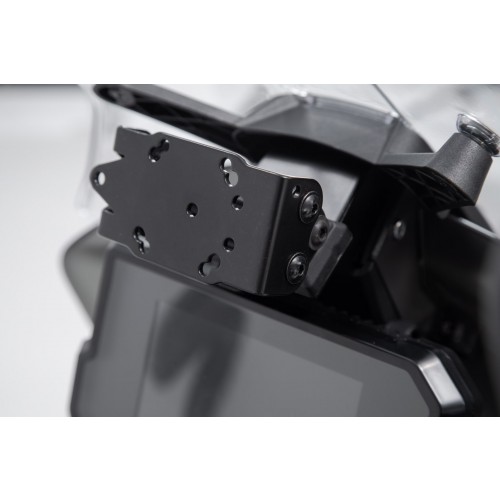 SW-Motech GPS Mount For Cockpit - Black. KTM 790 / 890 Adv, Husqv. Norden 901