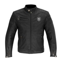 Merlin Alton Leather Jacket Mens Black